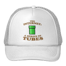 the internet - it�s a series of tubes - ted steven mesh hats