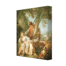 The Interrupted Sleep ~François Boucher Canvas Print