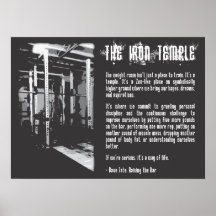 The Iron Temple - Gym Poster