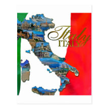 The Italian "Boot" Post Cards