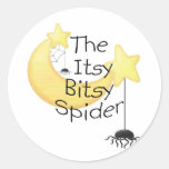 The itsy Bitsy Spider Round Stickers