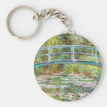 The Japanese Bridge 1899 Claude Monet Keychain