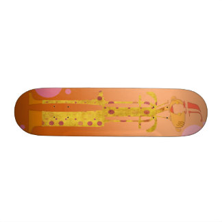 The Jester (Orange) Skate Board Decks