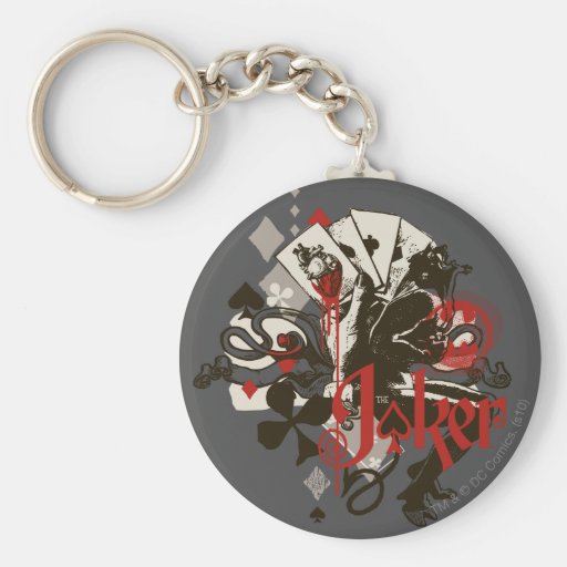 The Joker - 4 Aces Bleeding Heart Devil Key Chains
