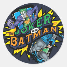 The Joker Vs Batman Round Stickers
