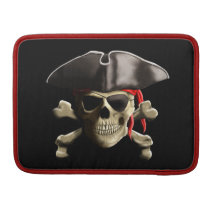 The Jolly Roger Pirate Skull Sleeve For MacBook Pro