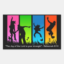 The Joy of the Lord is your strength Nehemiah 8:10 Sticker