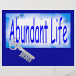 The Key to Abundant Life v2 (John 10:10) Full Color Flyer