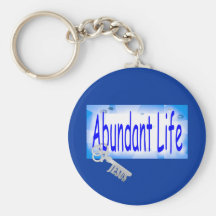 The Key to Abundant Life v2 (John 10:10) Key Chain
