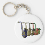 The Key To Good Saxophone Music Keyring Keychain
