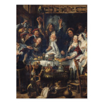 The King is Drinking postcards