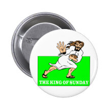 THE KING OF SUNDAY PINBACK BUTTONS