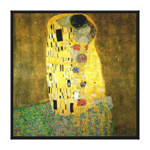 The Kiss by Gustav Klimt Gallery Wrapped Canvas