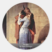 The Kiss By Hayez Francesco Sticker