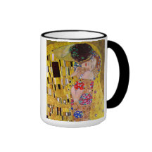 The Kiss (detail) by Gustav Klimt Mugs