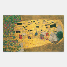 The Kiss - Gustav Klimt Rectangular Sticker
