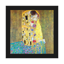 The Kiss (original Der Kuss) by Gustav Klimt Stretched Canvas Prints