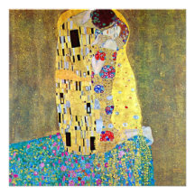 The Kiss (original Der Kuss) by Gustav Klimt Announcement