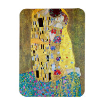The Kiss (original Der Kuss) by Gustav Klimt Vinyl Magnet