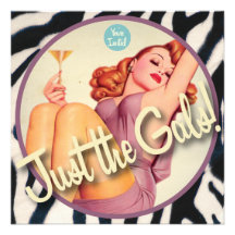 The Kitsch Bitsch : Just The Gals! Custom Invites