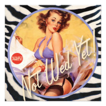 The Kitsch Bitsch : Not Wed Yet! Personalised Invite