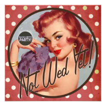 The Kitsch Bitsch : Not Wed Yet! Personalized Announcements