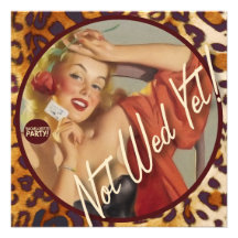 The Kitsch Bitsch : Not Wed Yet! Personalised Invitations