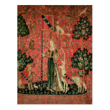 The Lady and the Unicorn: 'Touch' Post Cards