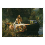 The Lady of Shalott (On Boat) by JW Waterhouse Card