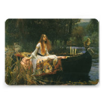 The Lady of Shalott (On Boat) by JW Waterhouse Personalized Invitations