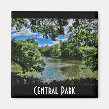 The Lake, Central Park Refrigerator Magnet