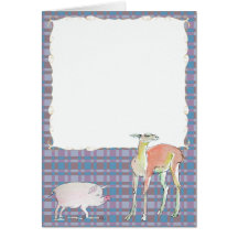 The Lama illustration Greeting Card