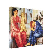 The Lament ~ Edward Burne-Jones Stretched Canvas Print