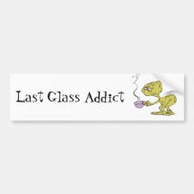 The Last Glass Addict Bumper Sticker