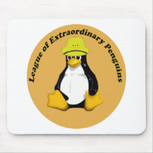 The League of Extraordinary Penguins Mouse Mat
