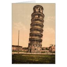 The Leaning Tower of Pisa, Tuscany, Italy Greeting Cards