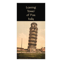 The Leaning Tower of Pisa, Tuscany, Italy Customized Photo Card
