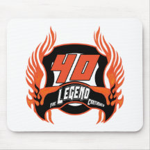 The Legend 40th Birthday Gifts Mousemats