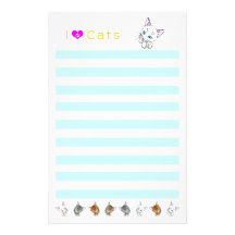 The letter paper of the cats パーソナライズレター用品