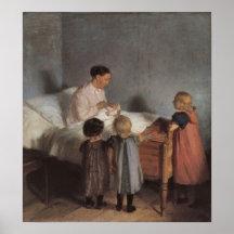 The little brother by Anna Ancher Print