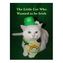 The Little Cat Who Wanted to be Irish Post Card