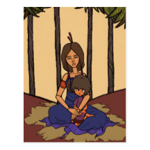 The Little Dreamer Animation 1  - Mother & Child Post Cards