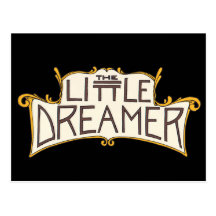 The Little Dreamer Black Logo Postcard