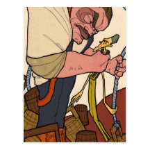 The Little Dreamer - Mr. Warship and Mr. Wire Postcards