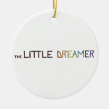 The Little Dreamer Rainbow Line Logo Christmas Tree Ornament