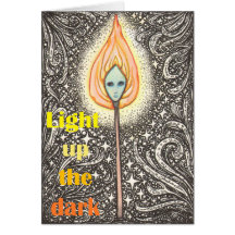 The Little Matchstick Girl Winter Solstice Card
