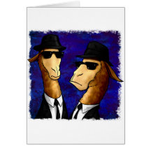 The LLama Brothers Greeting Card