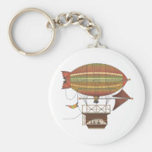 The Locke Hackney Airship Flying Machine Keychain