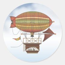 The Locke Hackney Airship Flying Machine Sticker
