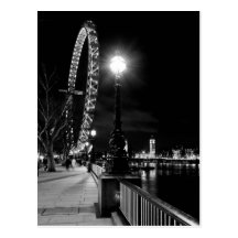 The London Eye At Night Postcard